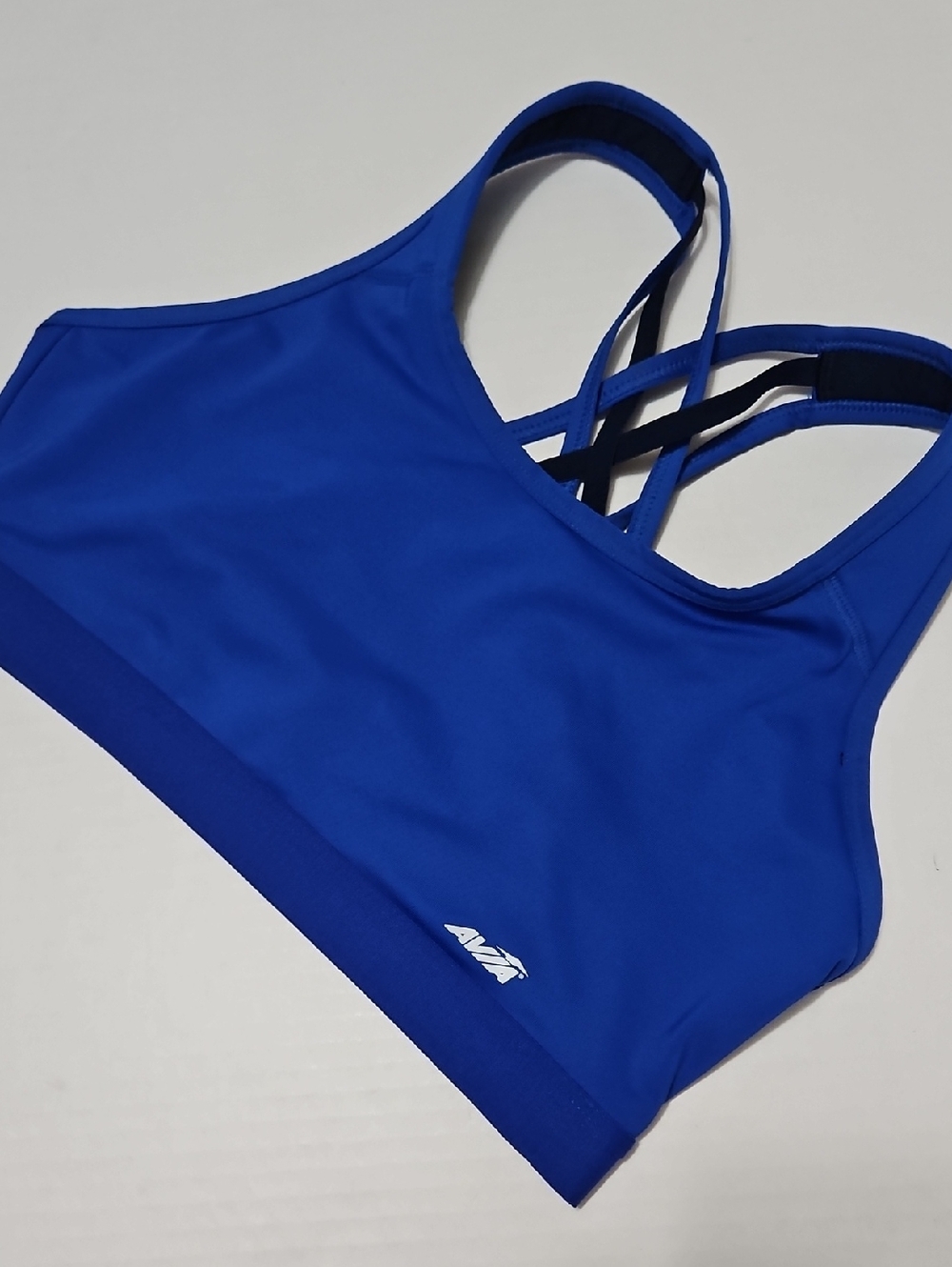 Avia Royal Blue Strappy Performance Sports Bra Size L
